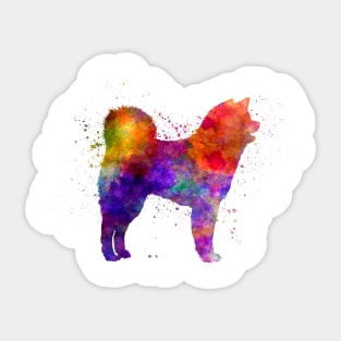 Akita Inu  dog in watercolor Sticker